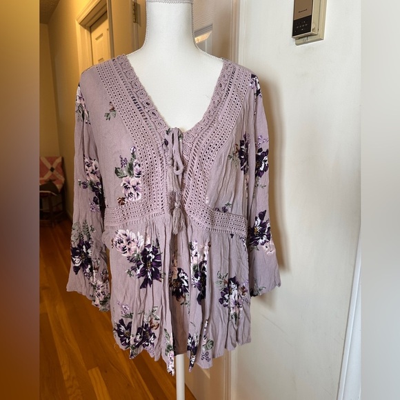 Torrid size 1 babydoll boho style blouse!! - Picture 1 of 7